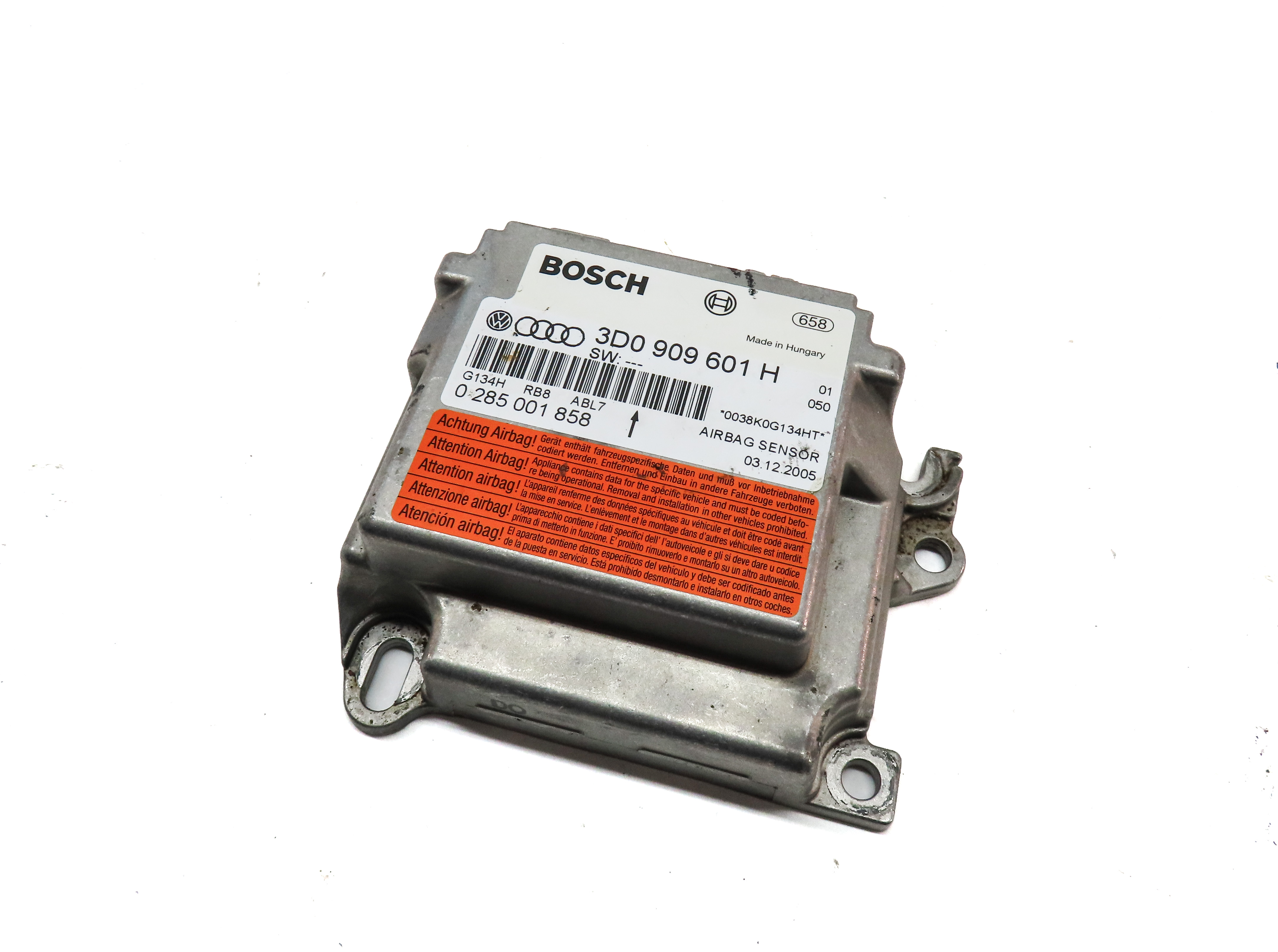 2006 PORSCHE CAYENNE (955) SRS BAG CONTROL MODULE COMPUTER — exact item pictured